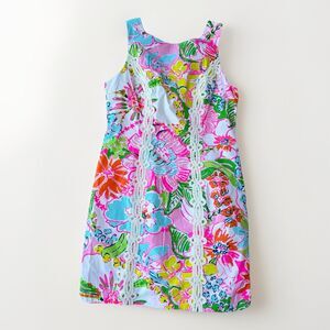 NWT Lilly Pulitzer for Target Nosey Posey Shift Dress Lace Pink Floral 10 NWT